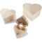 Bright Creations Set of 3 Unfinished Wood Box, Heart Shaped Wooden Box, Heart Jewelry Box for Painting, Wooden Boxes Organizer for Crafts with Magnetic Hinged Lid for DIY Projects, Gifts